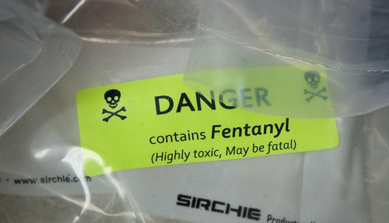 Fentanyl evidence bags