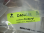 Fentanyl evidence bags