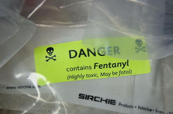 Fentanyl evidence bags